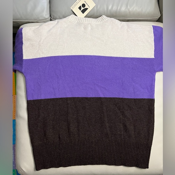 NWT - Frank & Oak Women’s Lambswool Blended Striped Sweater - Size L, XL - Picture 5 of 9